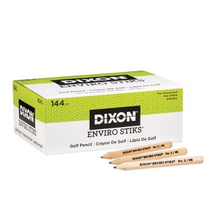 Dixon EnviroStiks Golf Pencils, 144 Count/2 Packs - 1 of 1