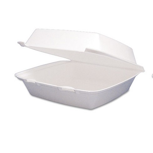 Dart Foam Hinged Lid Containers, 9.25 x 9.5 x 3, 200/Carton - image 1 of 4