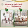 Karl Home 3PCS Rattan Reindeer Family with LED Lights Christmas Decoration - 4 of 4