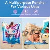 Catalonia Funny Printed Hooded Beach Towel - Quick-Dry Microfiber Sand-Free Swim Cape for Adults, Kids, Family - Lightweight Travel & Pool Cover-Up - 4 of 4