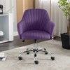 Maliang Accent Chair With Adjustable Velvet Height And Adjustable Casters - 2 of 4