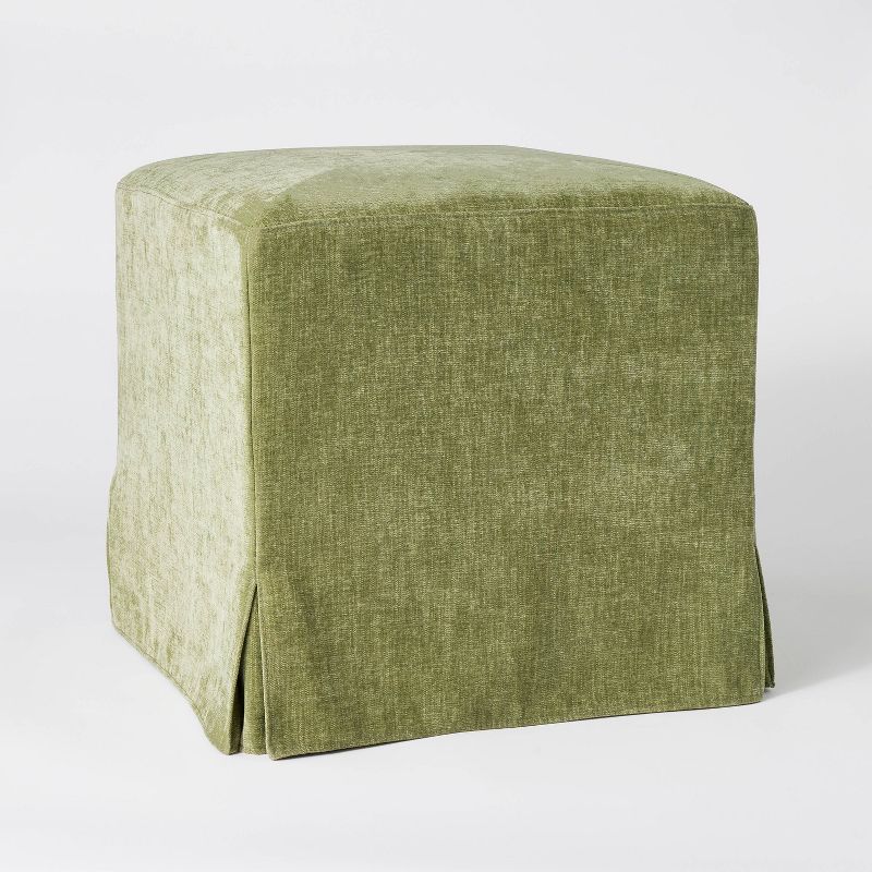 Lynwood Slipcover Cube Ottoman - Threshold™ designed with Studio McGee, 1 of 8