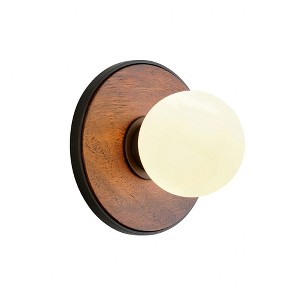 Troy Lighting Cadet 1 - Light Wall Light in  Black White Shade - 1 of 1