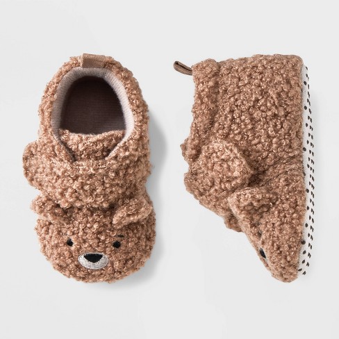 Carter's Just One You® Baby Bear Slippers - Brown 0-3m : Target