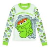 Intimo Oscar the Grouch Toddler Boys' Morning Grouch Tight Fit Pajama Set (6) Multicolored - 4 of 4