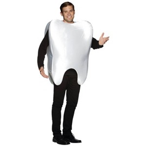 Imposta Costumes Men's Mr. Molar Costume Bodysuit White One Size - 1 of 1