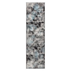 World Rug Gallery Contemporary Distressed Geometric Area Rug - 1 of 4