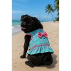Parisian Pet 'Breathable Flamingo Pet Dress with Built-in Harness' for Dogs & Cats – Pink and Aqua - 3 of 4