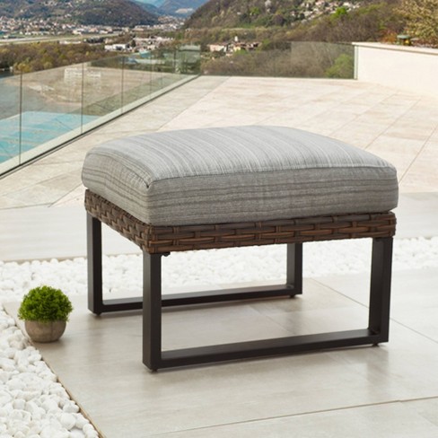 Rattan footstools online outdoor