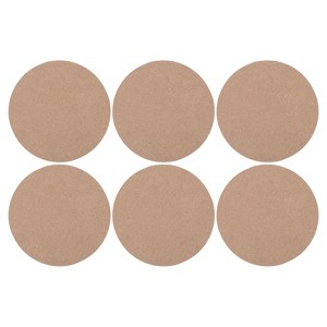 Unique Bargains Wooden Resistance to Warping and Cracking Round Pottery Wheel Bat 6 Pcs - 1 of 4