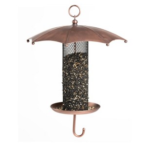 Good Directions Steel Rainy Day Umbrella Inspired Durable Mesh Tube Novelty Bird Feeder 16" - 1 of 4