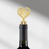 Unique Bargains Bottle Stoppers Zinc Alloy PTR Gold Tone Black 4.13"x1.57"x0.79" 1Pcs - 2 of 3