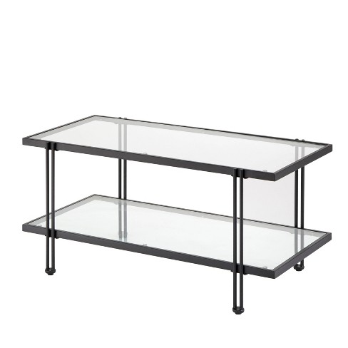 Folio Metal And Glass Coffee Table, Metal And Glass Coffee Table Target