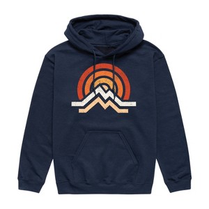 Men's - Instant Message - Simple Mountains Graphic Fleece Pullover Hoodie - 1 of 4