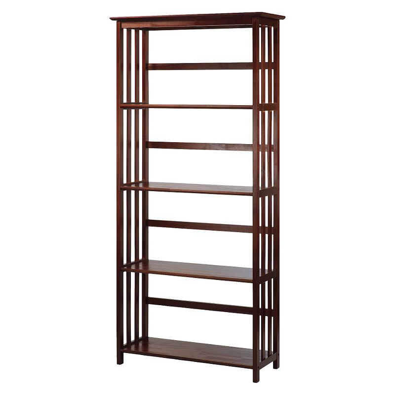 63" 5 Tier Mission Style Bookcase - Flora Home, 3 of 5
