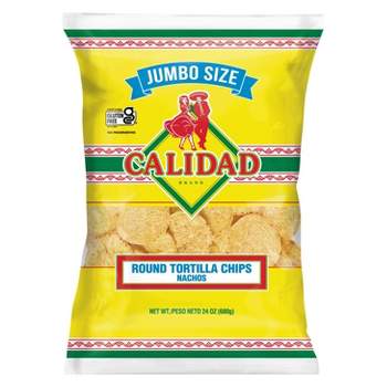 Calidad Round Tortilla Chips - 24oz