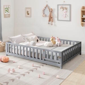 Full Size Bed Frame, 16 inch Tall, No Box Spring Needed, Wood Platform for Foam Mattress Foundation, Easy Assembly, Noise Free - 1 of 4