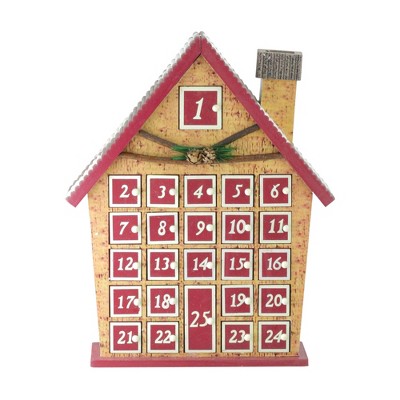 Northlight Advent Calendar House Christmas Decoration - 15"
