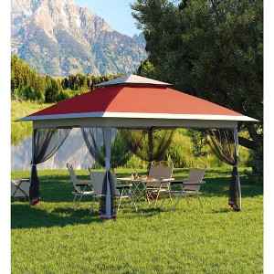 Garvee 13x13FT Pop Up Gazebo, Canopy Tent with Mosquito Netting, Outdoor Patio Gazebo, Backyard Tent for Party, Outdoor Dining,  Lawn, Garden - 1 of 4