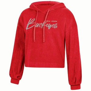 NCAA Ohio State Buckeyes Women's Terry Hooded Sweatshirt - 1 of 3