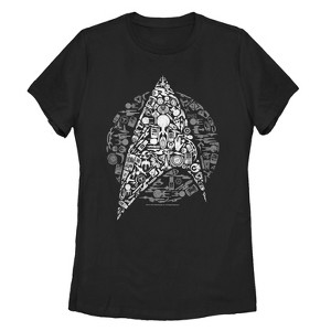 Women's Star Trek Starfleet Icon Collage T-Shirt - 1 of 3