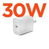 HyperGear® 30-Watt USB-C® PD Fast Wall Charger with PPS in White - 2 of 4