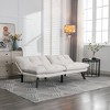 MAYEERTY Convertible Folding Modern Sofa Bed Comfortable for Living Room Bedroom Small Space Beige - 3 of 4