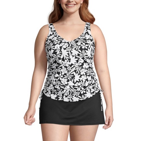 Lands' End Women's Plus Size Chlorine Resistant Adjustable Underwire ...