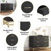 6 Drawer Dresser for Bedroom,TV Stand Dresser, Chest of Drawer Dressers Organizer for Living Room and Hallway Entryway - 4 of 4