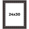PosterPalooza | 3.5" Wide Ornate Black Picture Frame - UV Acrylic, Foam Board Backing, Hanging Hardware - 2 of 4