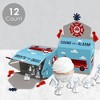Big Dot of Happiness Fired Up Fire Truck - Treat Box Party Favors - Firefighter Firetruck Baby Shower or Birthday Party Goodie Gable Boxes - Set of 12 - 3 of 4
