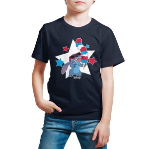 Boys' - Lilo and Stitch - Stitch Ice Cream Short Sleeve Graphic T-Shirt - 1 of 4