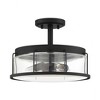 Quoizel Lighting Ludlow 3 - Light Semi-Flush Mount in  Earth Black - 2 of 4