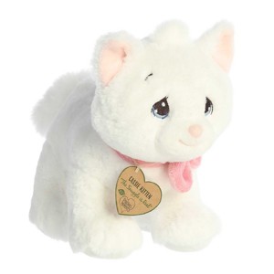 Aurora Small Cassie Kitten Precious Moments Inspirational Stuffed Animal White 9" - 1 of 4