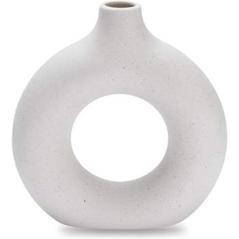 Hallops | Ceramic Vase for Modern Home Décor - White