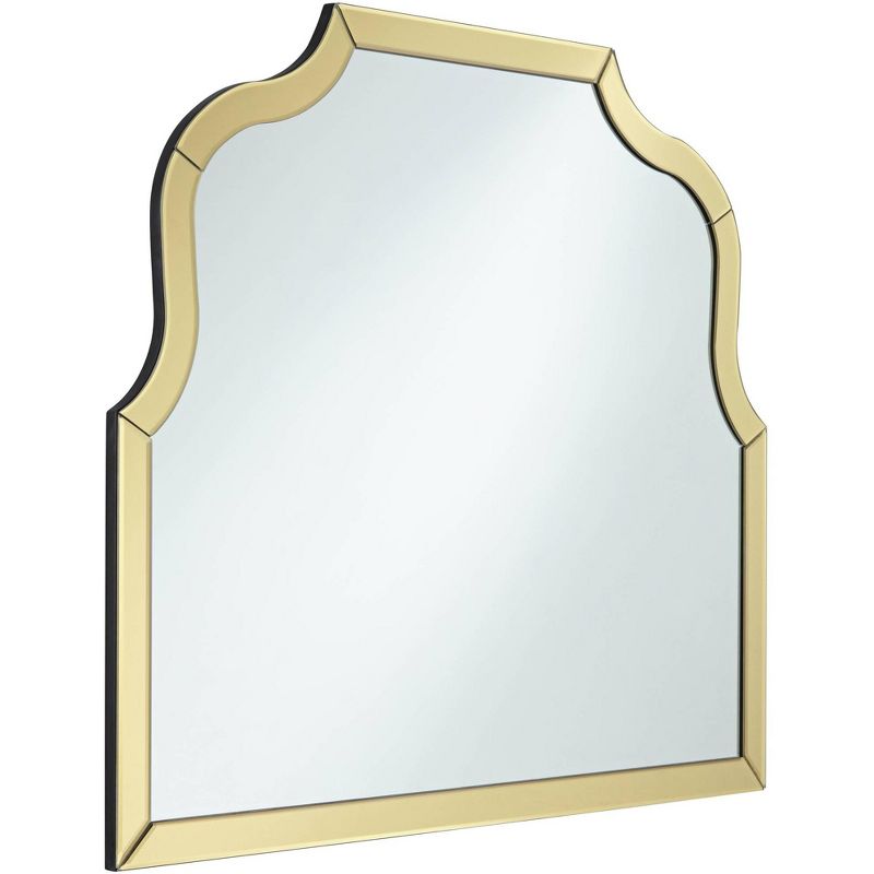 Noble Park Arch Top Rectangular Vanity Decorative Wall Mirror Modern Glam Reflective Gold Mirrored Frame 31 1/2" Wide for Bathroom Bedroom Living Room, 5 of 8