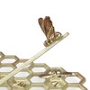 SPI Home Honeycomb and Bee Sundial – Gold Metal Garden Sculpture, Nature-Inspired Outdoor Accent - 4 of 4