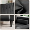 Kayamas 70" Small Loveseat Sofa Small Couch for Living Room, Comfy Love Seat with Removable Washable Cover and Solid Wood Frame - 3 of 4