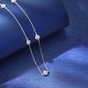 Ross-Simons 0.50 ct. t.w. Diamond Station Necklace in Sterling Silver - 3 of 4