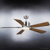 Urban Ambiance Luxury Transitional Ceiling Fan,  14.875''H x 56''W,  Brushed Nickel Finish, UHP9320 - 4 of 4