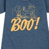 Girls' - Peanuts - Boo Graphic Short Sleeve Fleece Dress - 2 of 4