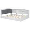 NicBex Full Platform Bed 81" L Modern Wooden Bed Frame with Storage Headboard, Shelves, Drawers for Bedroom, Guest Room, No Box Spring Required - 4 of 4