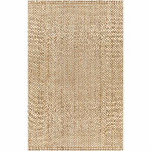 Hauteloom Caspar Hand Woven Natural Jute Rug - 1 of 4