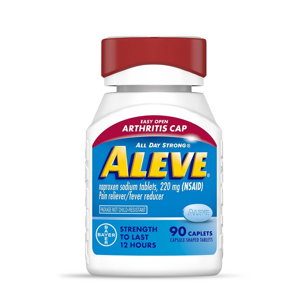 Aleve NSAID Caplets, Easy Open Arthritis Cap, Naproxen Sodium, for Pain Relief