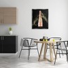 Stupell Industries Glam Fashion Champagne Bottle Splash Floating Frame Canvas Art, Black, 25" x 31" - 3 of 4