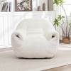 Lyngins Faux Fur Bean Bag Chairs for Kids and Adults,Lazy Chairs with Back Support and Armrests for Living Room - 2 of 4