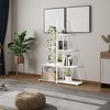 ODK Sailboat Shaped Bookshelf, Book Shelf, 4-Tier Ladder Design, Sturdy Free-Standing Storage Shelves, Space Saving for Living-Room Office Bedroom - 2 of 4