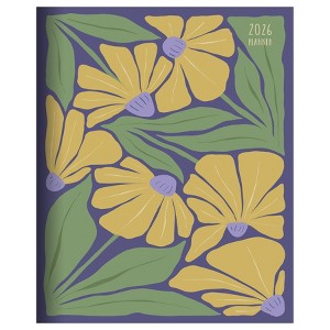 TF Publishing 7"x11" 2026 Goldenrod Flowers Medium Monthly Planner - 1 of 4