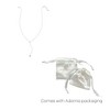 Adornia Rhodium Plated Star and Heart Y-Necklace - 3 of 4