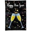 Happy New Year Applique Garden Flag Champagne Glasses 18" x 12.5" Briarwood Lane - 3 of 4